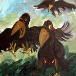 Alerte ! Acrylique sur papier marouflé sur toile, Saïssi