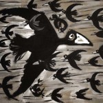 Chassé-croisé, acrylique sur toile, Saïssi