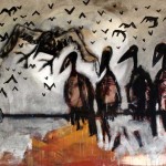 Rassemblement, Acrylique sur toile, Saïssi
