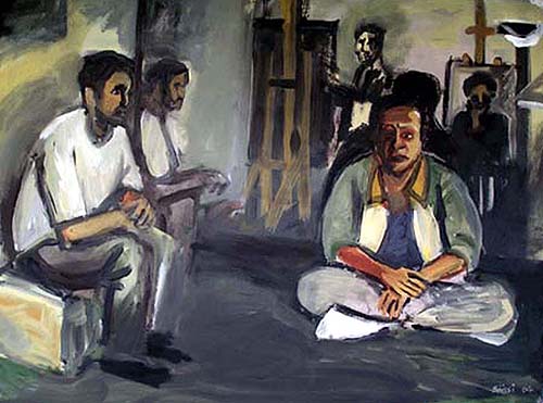 so far so close, acrylique, Saïssi