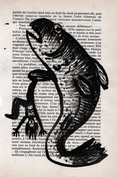 Vengeance du poisson, encre, Saïssi