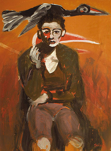 Chapo-oiseau, acryl, Saïssi