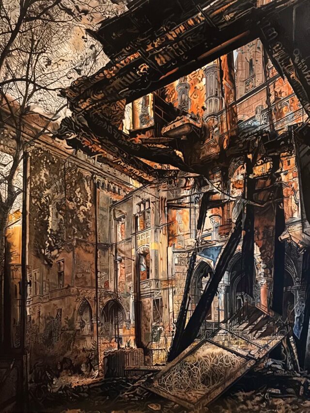 Incandescence, (2/7), huile sur toile, 2mx2m, 2023