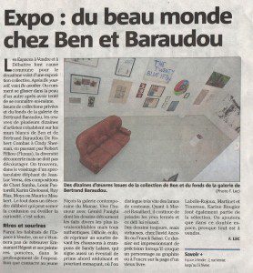 Article dans Nice Matin sur l'exposition Be another, site de Franck Saïssi