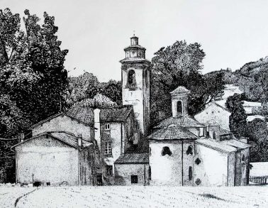 Abbaye de Parodi-Ligure, encre, Saïssi