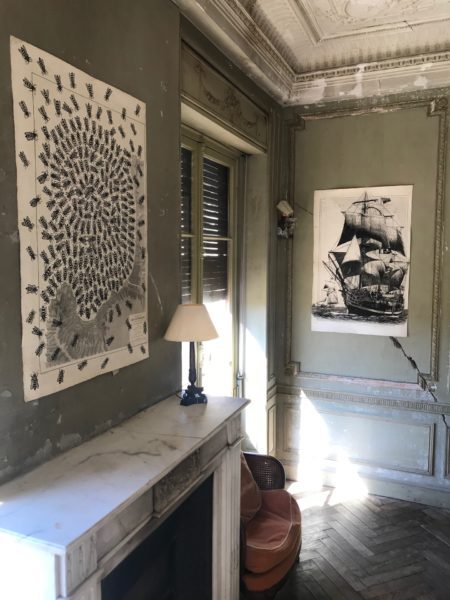 Vue de l'exposition 4 Lost de Franck saïssi, à la Maison Abandonnée [Villa Cameline]
