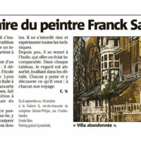 Article de presse dans Var Matin a propos de l'exposition de Franck Saïssi galerie G, La Garde