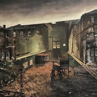 Asylum - peinture contemporaine de Franck Saïssi, acrylique sur toile