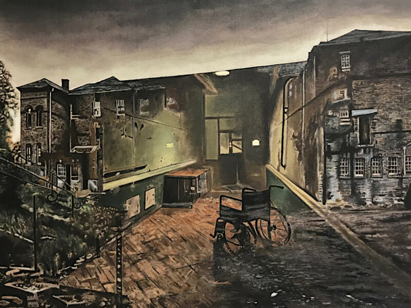 Asylum, acrylique sur toile, 130x80cm, 2020