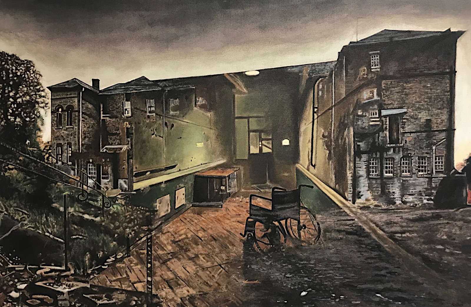 Asylum, acrylique sur toile, 130x80cm, 2020