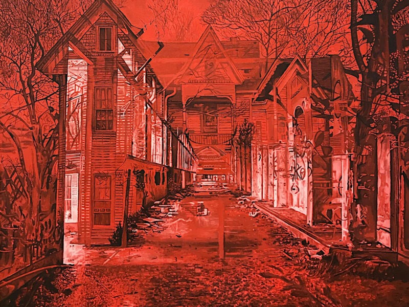 Bloody sunday, huile sur toile