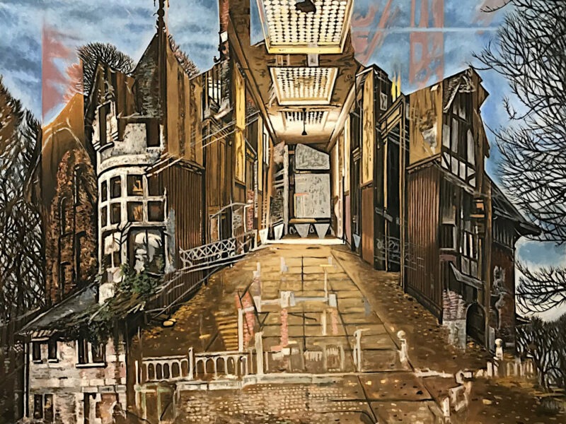 Fondations, huile sur toile