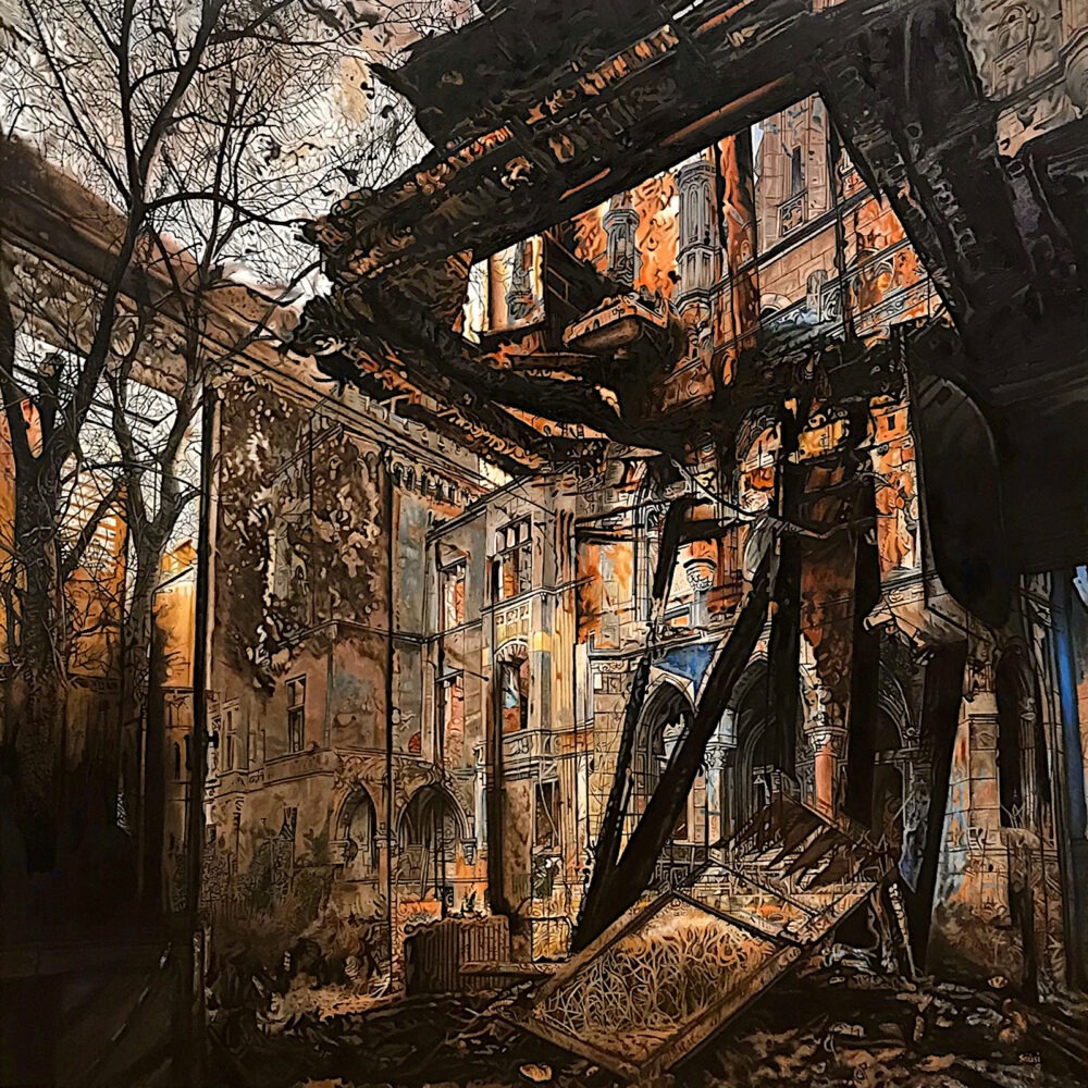 Incandescence, huile sur toile
