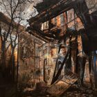 Incandescence, huile sur toile