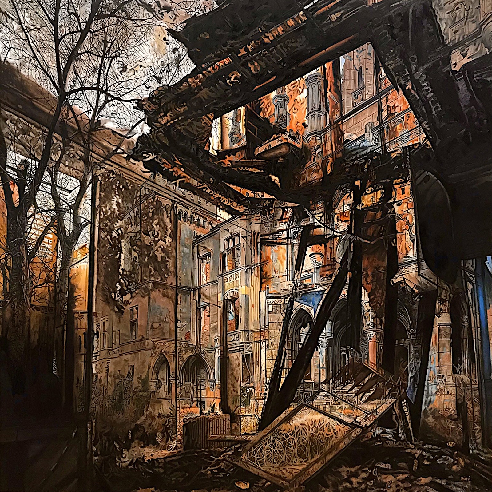 Incandescence, huile sur toile