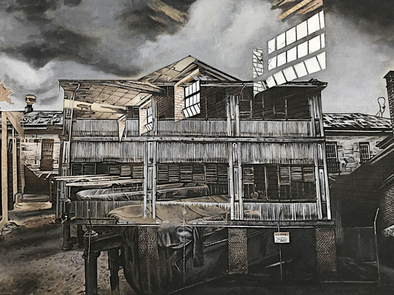Lost, acrylique sur toile, 130x80cm, 2020