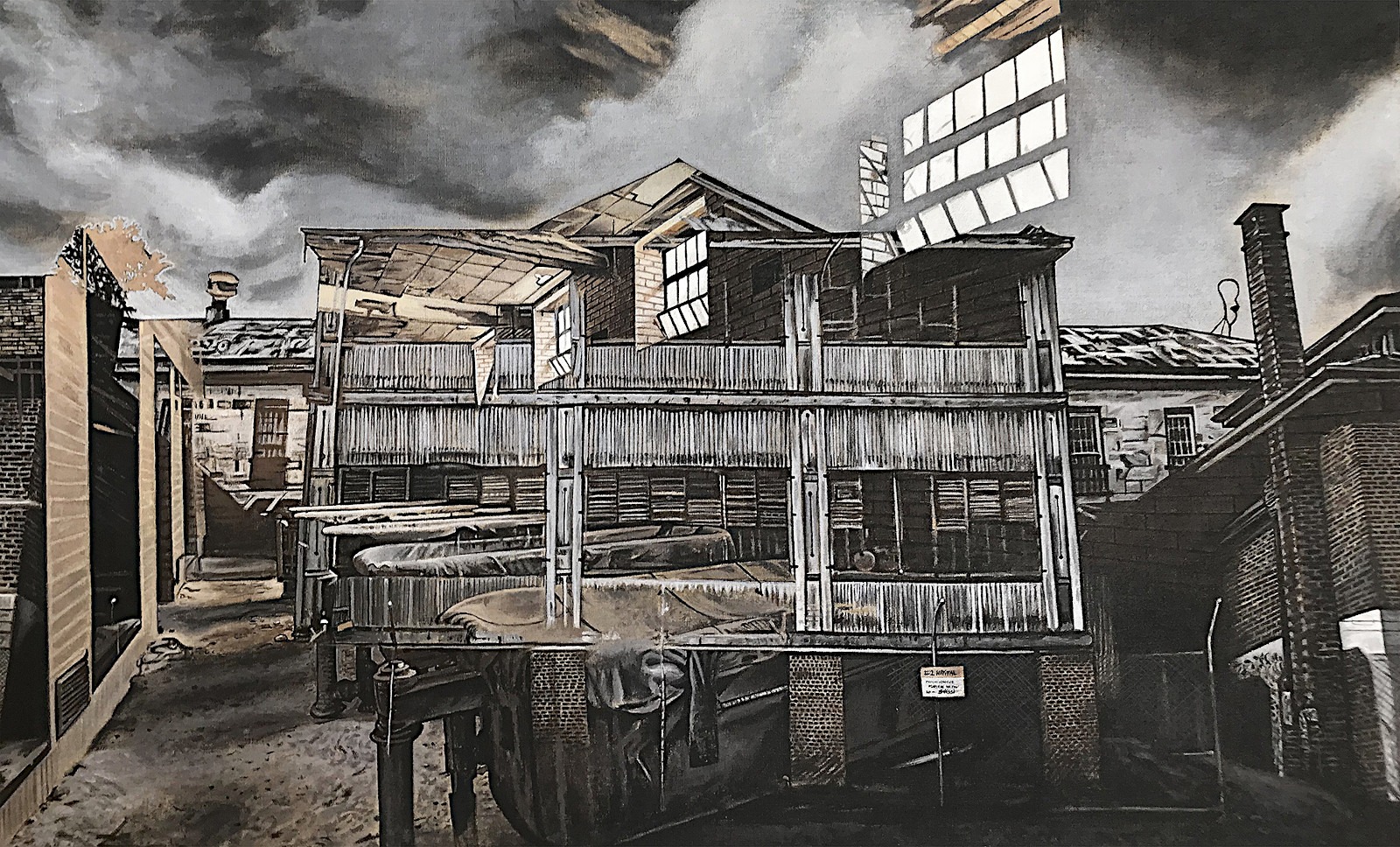 Lost, acrylique sur toile, 130x80cm, 2020
