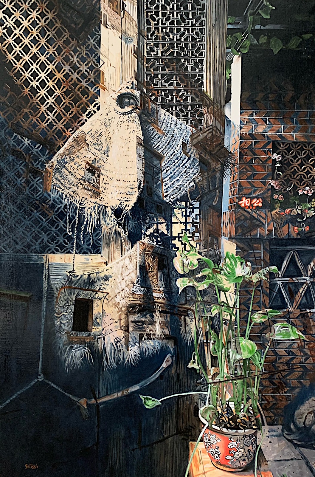 Persistance, huile sur toile, 2024