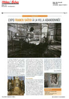 Article dans Les petites affiches des alpes maritimes sur l'exposition Lost de Franck Saïssi à la Villa Caméline