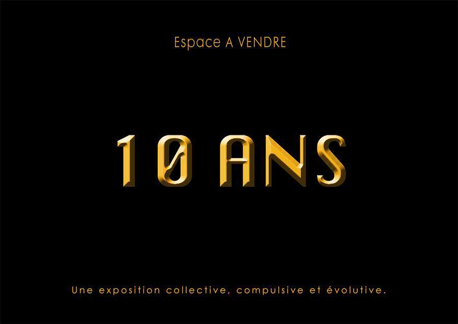 Visuel de l'exposition 10 ans de l'Espace à Vendre, site de Franck Saïssi