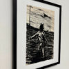 Liberté, vue de côté, encre de Chine, boutique
