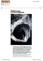 Press article in Monaco Hebdo about Franck Saïssi’s Lost exhibition at la maison abandonnée in Nice