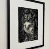 Viking, vue de côté, encre de Chine, boutique