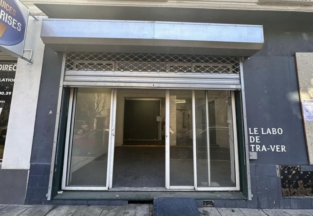Façade de l'atelier de Franck Saïssi à Nice avant travaux