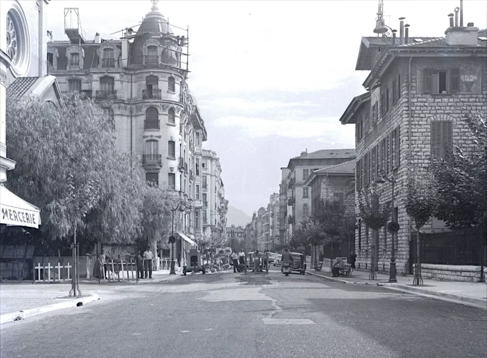 Rue Vernier à Nice au 19e siècle, archive municipale