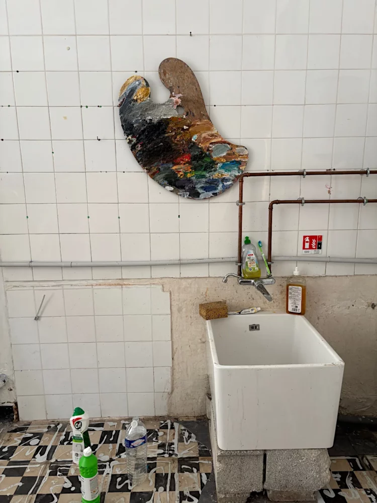 La palette et l'évier, atelier de Franck Saïssi