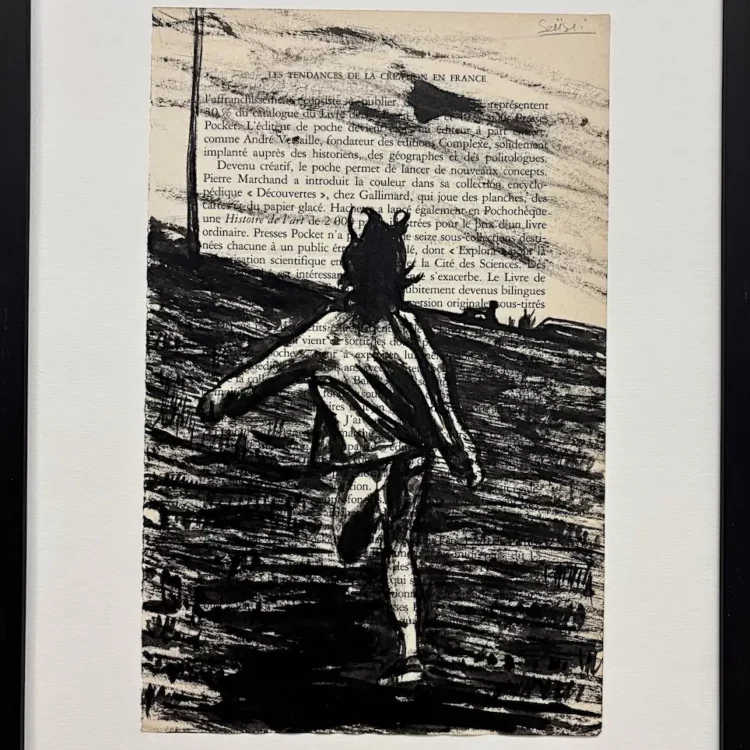 Liberté, cadre, encre de Chine, boutique de Franck Saïssi