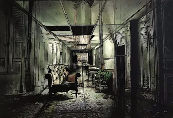 Réfractions - peinture contemporaine de Franck Saïssi, huile sur toile