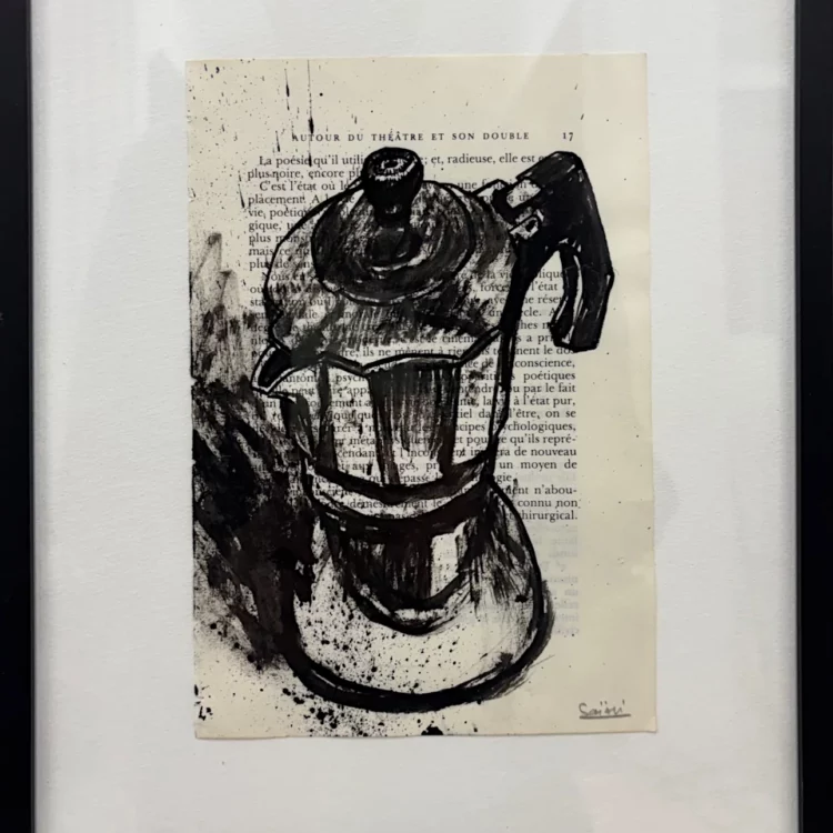 Moka, encadré, encre de Chine, store de Franck Saïssi