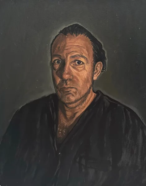 Autoportrait I, huile sur toile par Franck Saïssi